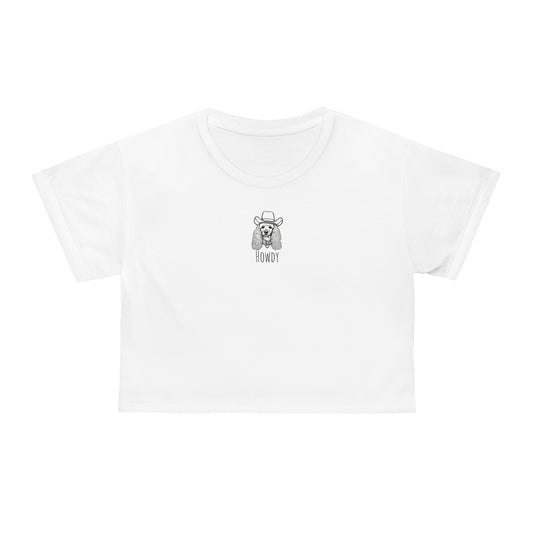 Ms. Poodle Crop Top Tee