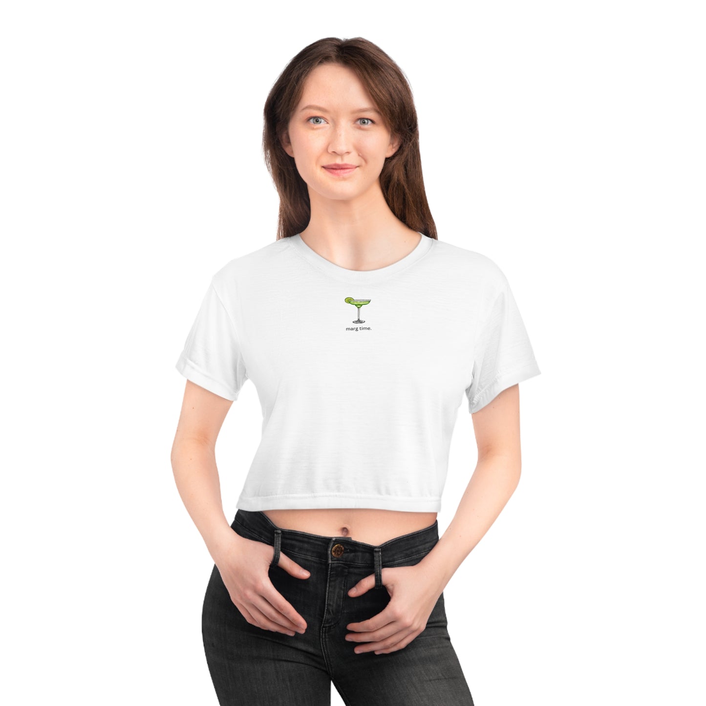 Marg Time Crop Top Tee